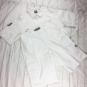 2pc Enyce Short Set White Size New